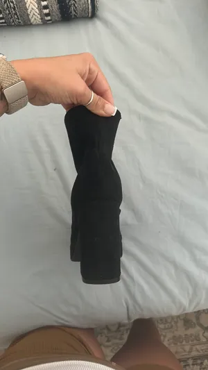 Black ankle booties Size 7 thumbnail 2