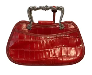 Vintage Brighton Florentina red croc mini bag thumbnail 3