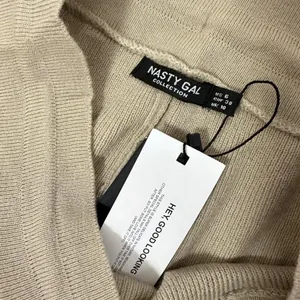 Nasty Gal Womens Pants Neutral Tan Knit Sweater Lounge Jogger Pockets Soft 6 thumbnail 3