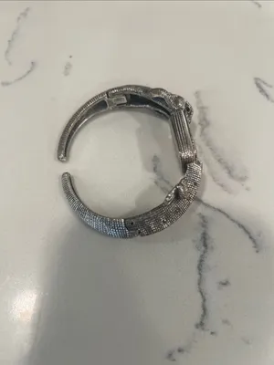 Chico's Silver Lizard Wrap Bracelet Watch with Black Dial thumbnail 3
