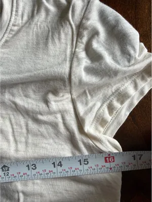 Aerie Cream Crop Top with Cut Out Back Tie Detail thumbnail 9