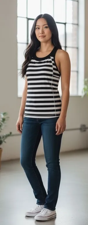 Athleta striped top size small​‎ thumbnail 1