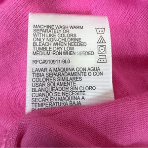 No Boundaries Size Large (11-13) Pink V-Neck Short Cap Sleeves Star Grap… thumbnail 8