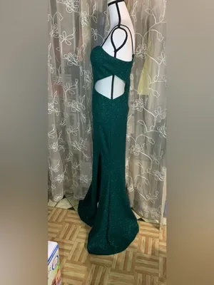 Windsor Emerald Green Glitter Mermaid Dress thumbnail 10