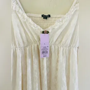 Wild Fable New Lace Dress sz L White/Prl thumbnail 5