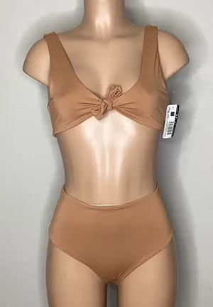 Victoria's Secret New. High waisted Carmel bikini. Small. Retails $98 thumbnail 1