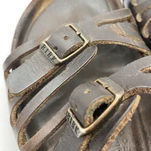 Birkenstocks Sz 38 US W7 Brown‎ Leather Mayari Arizona Granada slide Sandals Y2K thumbnail 9