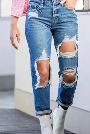 Hidden Bailey High Rise Boyfriend Distressed Jeans Size 29 100% Cotton thumbnail 1