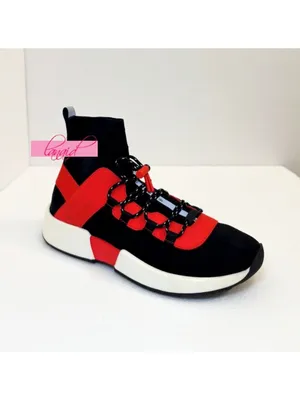 Alo Wanderer Sneaker Black Cherry Red High-Tops Running Vegan Athletic Shoes 7 thumbnail 8