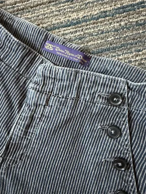 Devine Rights of Denim Y2K Pinstripe Jeans 27x29 Mid Rise Flare thumbnail 5