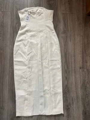 New Showpo Carson Midi Dress Strapless Double Breasted Fitted Dress MSRP $109 thumbnail 6