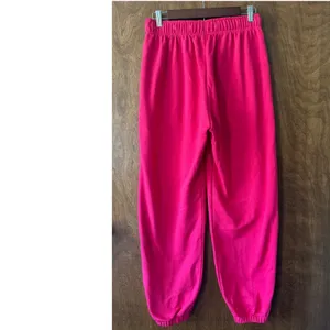 Nike sz S Oversized Berry Pink High Rise Baggy Drawstring Sweatpants Pockets thumbnail 7