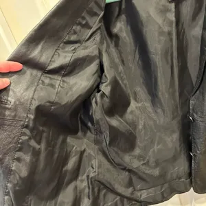 Uniform John Paul Richard Black Genuine Leather Blazer Jacket Size 8 RN 95619 thumbnail 10