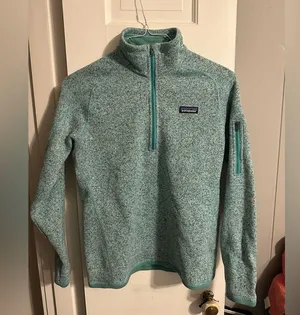 Patagonia Aqua Heather Quarter-Zip Fleece thumbnail 1
