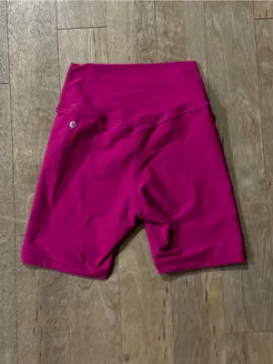 Popflex Pink Crossover Athletic Biker Shorts Size Small thumbnail 6