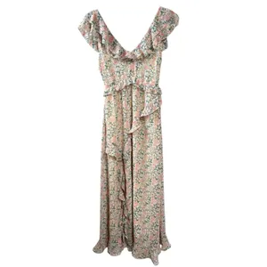 ASTR The Label Tempest Ruffle Floral Maxi Dress XSmall Cottagecore Wedding Guest thumbnail 3
