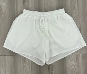 Grey Bandit White Shorts with Drawstring Waistband thumbnail 1