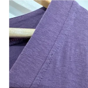 Pact Revive Organic Cotton V-Neck Short Sleeve Drawstring Jumpsuit Purple Small thumbnail 8