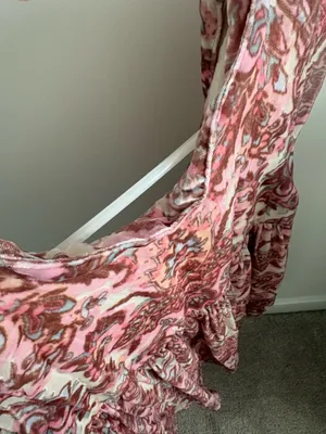 Free People All the Time Paisley Velvet Floral Mini Dress Small thumbnail 13