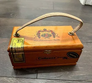 Handmade Canones Dominican Republic Cigar Box Purse thumbnail 1