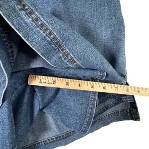 Vtg Cherokee Denim Skort 10 Cotton‎ Medium Wash Blue Mini Skirt Y2K Cottagecore thumbnail 7