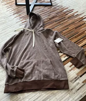 Feat blanket blend hoodie Brown Size L thumbnail 1