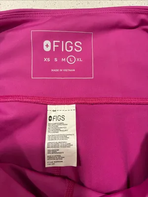 Figs Women's Hot Pink High-Rise Bike Shorts size Large thumbnail 5