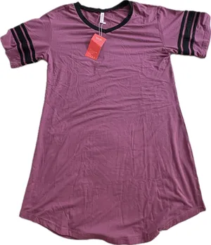 Mauve and Black Nightgown Purple thumbnail 1