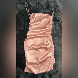 Oh Polly Sweetener Backless Ruched Satin Mini Dress Size 4 thumbnail 14