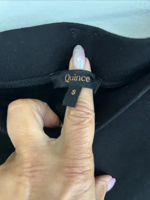 Quince Ultra Stretch Ponte Straight Leg Pants Black thumbnail 8