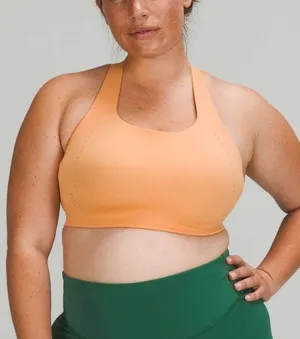 Lululemon AirSupport Sports Bra 34D High Impact Warm Apricot Orange Workout Run thumbnail 1