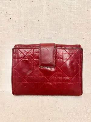 Christian Dior Lady Dior Leather Compact Wallet thumbnail 2