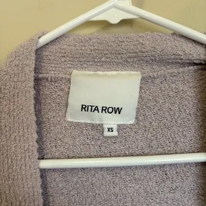 Rita Row‎ Amapola Spain Boucle Cardigan Lavendar Womens Oversized XS thumbnail 2