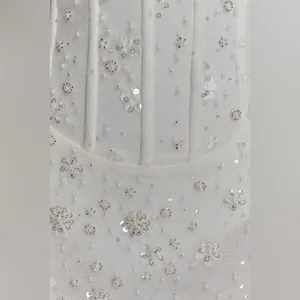 Meshki Gemma Strapless Embellished Maxi Dress - Ivory thumbnail 5