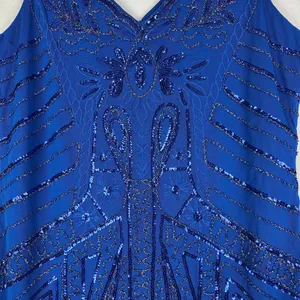Babeyond Beaded Embroidered Fringed Flapper Dress Size 3XL US 2X Sequins Gatsby thumbnail 5