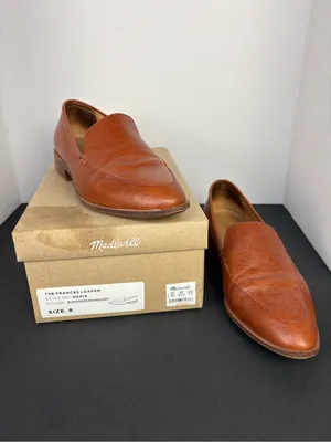 Brown Loafers Leather Slip-On Madewell thumbnail 12
