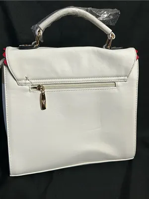 Unbranded White Top-Handle Lego Design Love Accent Satchel Shoulder Bag NWT thumbnail 3