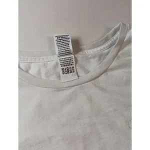 VS PINK Cropped Logo White‎ Graphic Tee Roadtrip Bound Large Athletic Gym thumbnail 5