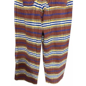 Free People Preppy Plaid Pull On Trousers Pants Flannel Brown/Blue‎ Size Medium thumbnail 6