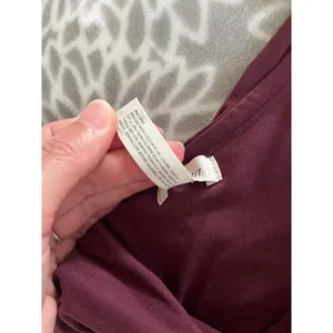 Soma One Shoulder Ruffle Dress sz Medium Purple Wine Soft Romantic Feminine Coquette thumbnail 6