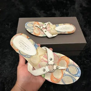 COACH white sandals flip flops shoes women’s 6.5 thumbnail 5