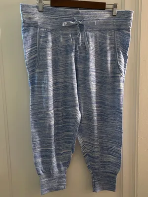 Ugg Women'S Size Xl Night Sky Blue Heather Imogen Capri Joggers Pants 1013744 thumbnail 1