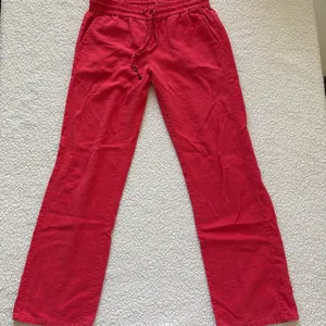 Love Tree Red Drawstring Linen-blend Straight Leg Pants M Coastal Boho Gorpcore thumbnail 3