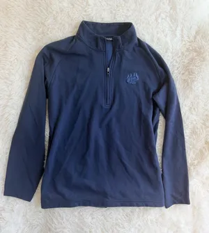 TravisMathew Women's Quarter-Zip Pullover with Custom Cabin/Pine Tree Embroidery thumbnail 1