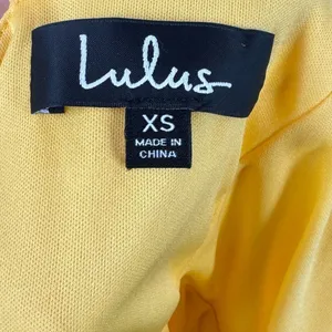 Lulus Jayla‎ Striped Tie-Back Skater Dress in Yellow Size Extra Small thumbnail 7
