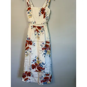 Reformation Everett 100% Linen Floral Midi Dress $298 Sz 0 NEW thumbnail 9