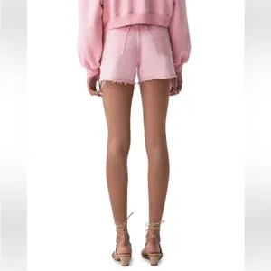 AGOLDE Dee Super High Rise Pink Potion Cut Off‎ Jean Shorts size 26 thumbnail 2
