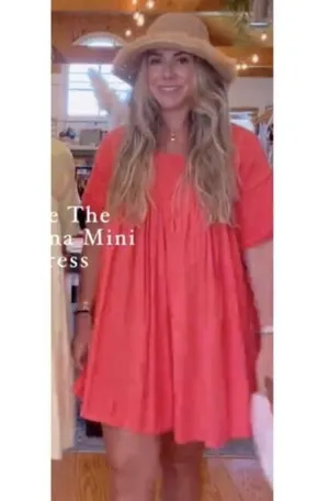 FREE PEOPLE Catalina Mixed Media Minidress in Radiant Watermelon Size X-Small thumbnail 11