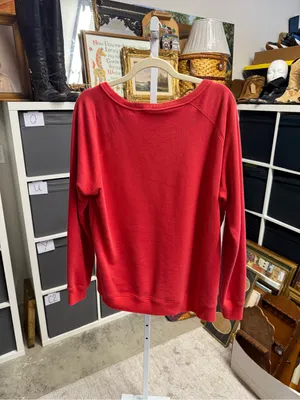 Nike Women’s Red Swoosh Logo Crewneck Sweatshirt thumbnail 2