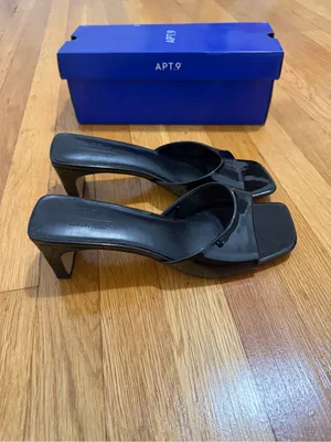 Apt. 9 size 9 black heels Tammy women’s open back mule heel shoes thumbnail 5